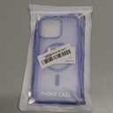 SUPFINE Magnetic for iPhone 15 Pro Max Case (Compatible with MagSafe) (Military Grade Drop Protection) Translucent Matte Shockproof Phone Cover,Blue Purple