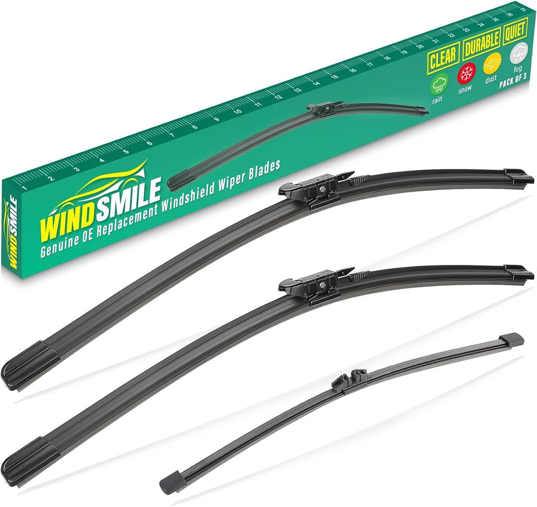 26" 16" 11" Windshield Wiper Blades Replacement for Lincoln MKC 2015 2016 2017 2018 2019 Premium All Weather Front Rear Wipers Set - OEM Quality (Pack of 3)