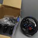 Logitech G29 Driving Force Racing Wheel and Floor Pedals, Real Force Feedback, Stainless Steel Paddle Shifters, Leather Steering Wheel Cover for PS5, PS4, PC, Mac - Black