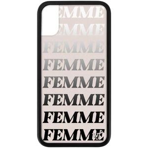 Wildflower Cases - Amanda Steele Case, Compatible with Apple iPhone X/Xs | Silver, Pink, Black, Femme, Trendy, Gift - Protective Black Bumper, 4ft Drop Test Certified, Women Owned Small Business