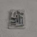 Kenney 1" Adjustable 3.5-4.5" Curtain Rod Mounting Brackets, Set of 2, Satin Nickel