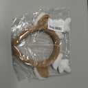 WLLHYF Reindeer Antlers Headband, Animal Ears Antler Headband Cute Deer Ear Hairband for Halloween Christmas Festival (White)