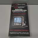 Alpha Grillers Meat Thermometer Digital - Kitchen Oven Thermometer for Cooking Food, Grilling, BBQ Smoker - 7 Preset Temperature Alerts, Timer, Alarm, & Stainless Steel Temperature Probe.