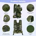 YUDODO Front Pet Carrier Backpack for Small Dogs, Secure and Breathable Mesh, Ergonomic Support, Adjustable for Walking, Hiking, or Travel (Army Green, S)