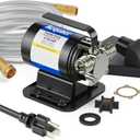 Acquaer Portable Electric Utility Water Transfer Pump 1/10 HP with Suction Hose Kit, Low Suction Water Removal for Water Beds, Pools, Rain Barrel, Aquariums, RV