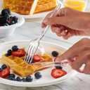 GUSTO [200 Count] Premium Heavyweight Disposable Forks - Clear Plastic Forks, Plastic Cutlery, Perfect for Parties, Events, and Catering (Formerly Comfy Package)