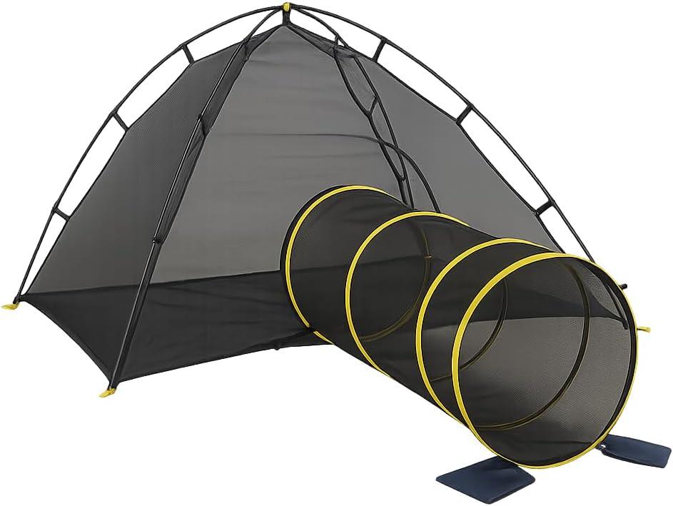 Product Image Outback Jack Outdoor Cat Enclosures for Indoor Cats (Portable Cat Tent, Outdoor Cat Tent, Cat Tunnel, and Playhouse) Play Tents for Cats, Outside Enclosure (Kitty Compound Play House)