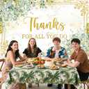 Thank You Backdrop Gold Thanksgiving Photography Background Thanks for All You Do Decorations Supplies Photo Props Teacher Employee Staff Nurse Appreciation Week Party Banner 70.8 x 43.3 inch