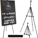 Artify 73 Inches Double Tier Easel Stand, Adjustable Height from 22-73”, 3 in 1, for Painting and Display with a Carrying Bag, 1PACK