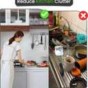 Paper Towel Holder Under Cabinet - Wall Mount & Self-Adhesive, Silver Stainless Steel, Hanging Paper Towels Holder for Kitchen & Bathroom, Strong Stick-On or Screw Mount Kitchen Paper Towel Rack