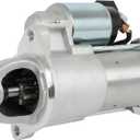 SCITOO Starter Motor 6976 17595 for Hyundai 3.3 3.8 Azera 09 10 & Entourage 09 & Veracruz 09 10 11 8000300 8000327 36100-3C150 36100-3C180 410-12422 17595 12V CW 8-Teeth 1.4KW PMGR