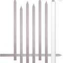 8 Kebab 1" Wide Flat Skewers, Stainless Steel, No-Wood Handle, Koobideh Persian Kabob, Carrying Case