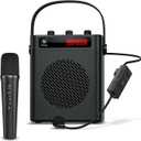 Voice Amplifier Wireless Microphone/Handheld Mic- 40W Portable Microphone and Speaker Wireless karaoke System, Bluetooth Speaker with Mics Personal Pa System, 4 Sound Effects for Teachers Speaking S95