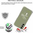 Sage Green Mushroom Case for Samsung Galaxy S25+,Minimalist Aesthetic Plant Pattern, Trendy Soft Bumper TPU Case for Galaxy S25 Plus