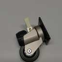 TESUMI Heavy Duty Casters 1.5" Inch Leveling Casters Wheels Set of 4 with Ratchet Handle Total Capacity 580Lbs Height Adjustable Workbench Retractable Caster with Adjustable Leveling Feet, T50, Silver