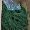 6FT Christmas Garland,Flexible Greenery Artificial Norfolk Pine Garland for Fireplace Mantel Staircase Front Door Table Centerpiece, Indoor Outdoor Holiday Decor with Realistic Pine Needles (2)