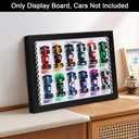 Display Frame for Lego Collectible Race Cars - 66796, Wall Display Board & Desktop Showcase, for Motorsport Fans, Sleek Design (White)