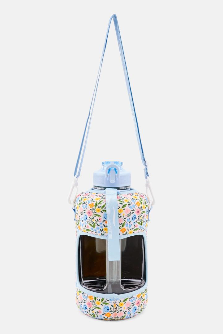 Fuelmate Kids Girl Floral Water Bottlers 2,1 L, Sky Blue Combo