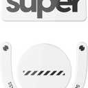 Superglide Glass Mouse Skates for Logitech G Pro X Superlight 2 (Type-C, White) - Ultra Smooth Glide, Durable Glass Mouse Feet