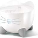 Catit PIXI Drinking Fountain  Cat Water Fountain with Triple Filter and Ergonomic Drinking Options, White (2)