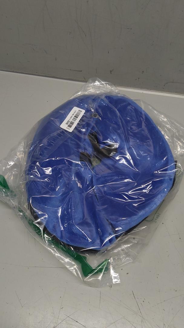 BENCMATE Protective Inflatable Collar for Dogs and Cats - Soft Pet Dog Cone Recovery Collar Does Not Block Vision E-Collar(Medium [Neck:7"-11"], Blue)