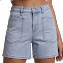 luvamia Jean Shorts Womens High Waisted Trendy Stretchy Denim Shorts Casual Summer Jorts with Pockets Concert Outfits XL