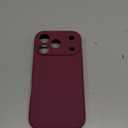 Ktele Magnetic for iPhone 17 Pro Case [Compatible with Magsafe] [Premium Silicone Satin-Smooth Touch] Slim Shockproof Anti-Scratch Microfiber Lining Case, 6.3 inch, WineRed