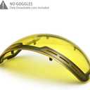 ZIONOR Ski Goggles Lens, XMINI 100% OTG Snow Goggles Detachable Lens for Youth Kids