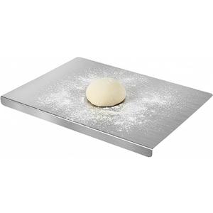 Sakerplus Stainless Steel Kitchen Cutting Board with Lip
304 Metal Cutting Boards for Kitchen, for Baking, Meat, Vegetables & Bread, Clean Food Prep Pan, Small Chopping Boards, size 16x12x0.8 in