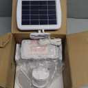 LEPOWER 1600LM LED Solar Security Lights Motion Outdoor, Motion Sensor Light, 5500K White Light, IP65 Waterproof Outdoor Flood Solar Light with 3 Adjustable Head for Yard, GarageWhite