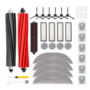 33 PCS S8 MaxV Ultra Accessories Kit for Roborock S8 Max/MaxV Ultra Robot Vacuum,6 Scent Tablets,1 Cleaning Brush,1 Set Main Brush,4 HEPA Filters,4 Mop Cloth,4 Edge Mop Cloth,6 Side Brushes,6Dust Bags