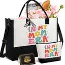Mom Gifts for Mothers Day, Best Mom Gifts from Daughter Son Kids, Unique Birthday Present for Mama Women Mother-in-Law Grandmas Nana w/Canvas Tote Bag & Makeup Bag