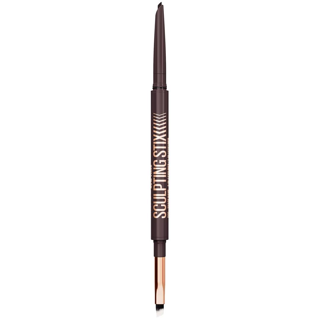 MAYBELLINE Sculpting Stix 2-in-1 Eyeliner, Dual Ended Brown Eye Liner With Up to 24HR Wear, Smudge and Sweat-Resistant Eye Makeup Formula, Smooth Espresso, 1 Count