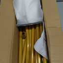 6FT Wedding Arch Backdrop Stand and White Arch Cover, White Spandex Fitted Backdrop Cover and Gold Wedding Arch Frame for Birthday Party Wedding Ceremony Bridal Baby Shower, Parties Decoration.