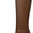 Athlefit Women's Knee High Boots Fashion Chunky Heel Square Toe Tall Boots Side Zipper Long Boots, Tan, 7.5