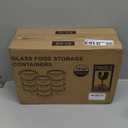 12 Pack Small Glass Food Storage Containers with Lids Airtight, 13oz Leak-Proof Meal Prep Containers Set, Freezer to Microwave Safe, Dishwasher Safe