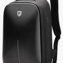 FENRUIEN Gaming Laptop Backpack 15.6 Inch, Expandable Hard Shell Backpack with USB Charging Port, Water Resistant Business Computer Backpack, Black