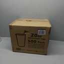 500 Pack 20 oz Coffee Cups, 20oz Disposable White Paper Cups Great for Home, Office, Event, Party, Restaurant, Hot & Cold Drinks. [500 Count] 20 Ounce Large XL Leak-Free Cups.