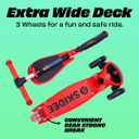 SKIDEE Kick Scooter for Kids Ages 3-5 | Foldable 3 Wheel Scooter with Lean-to-Steer, Adjustable Height, Removable Seat & LED Light Wheels | Toddler Scooter Up to 12 Year Old Boys/Girls
