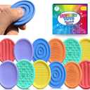 12pcs Textured Fidget Toys for Kids Adults,Sensory Stones for Autism ADHD Kids Calming, Fidget Stress Toys for Kids-Anxiety Relief, Fidgets for Classroom