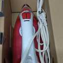 BLACK+DECKER Variable Control Compact Iron, TrueGlide Premium Nonstick Soleplate, Ergonomic Mist/Steam Burst, Red