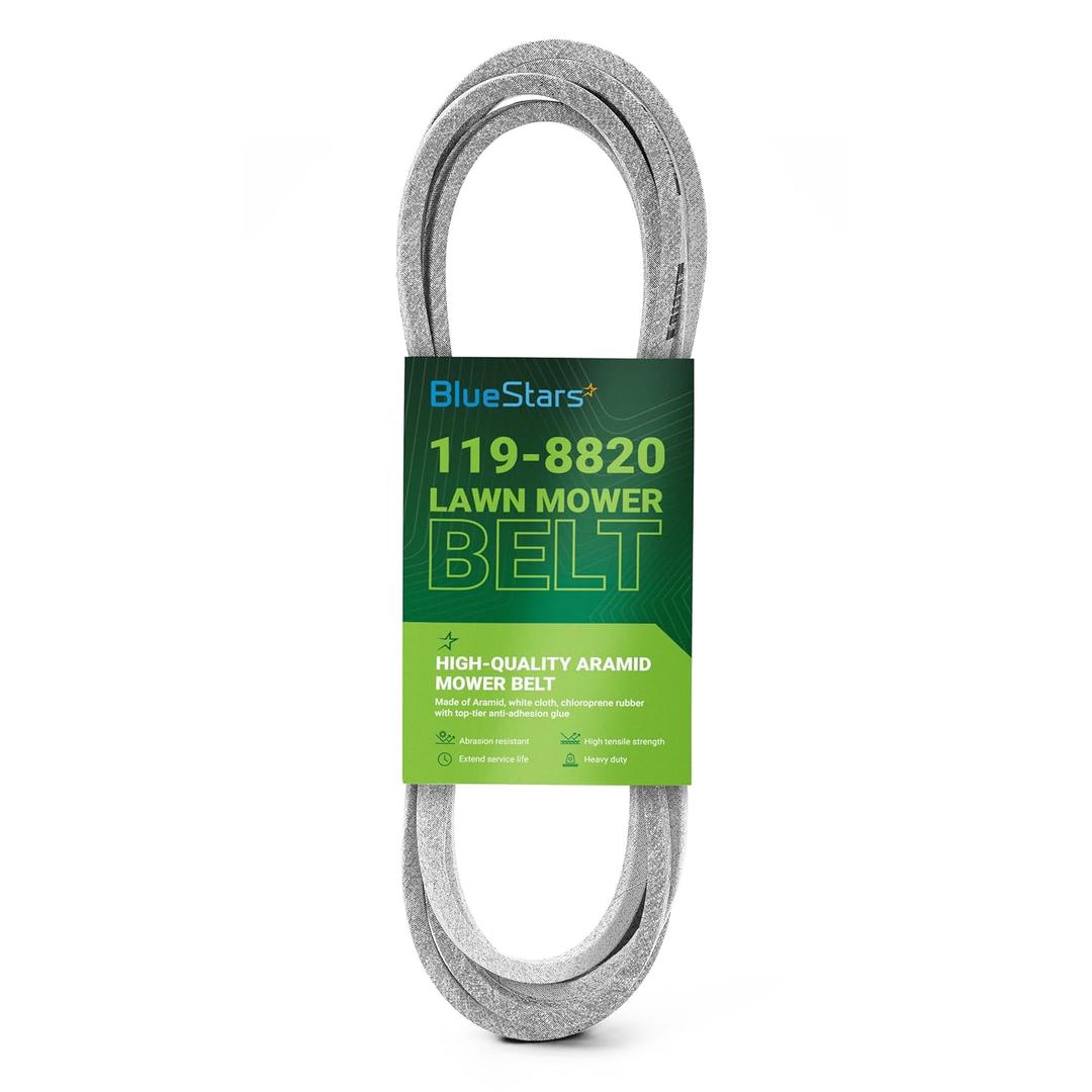 BlueStars 119-8820 Mower Drive Deck V-Belt - Compatible with 50" Deck Toro Timecutter SS5000 SS5060 MX5060 74630 74361 74632 74635 74637 74641 | Aramid Cord | 1/2" x 141.5"