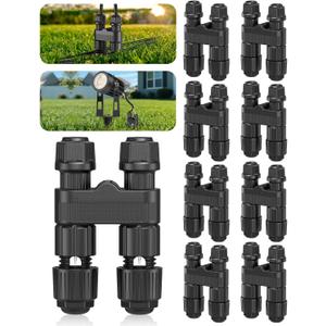 HIBOITEC Low Voltage Wire Connectors, 8 Pack Waterproof Landscape Lighting Connectors 12-18 Gauge Wire Connectors for Outdoor Garden Path Yard Lights