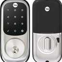 Yale Assure Lock Deadbolt, Satin Nickel Digital Touchscreen Keypad with Z-Wave and Backup Key for Front or Back Entry Door, YRD226-ZW2-619