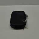 Travel Makeup Bag Women's Large Capacity Cosmetic Portable Organizer Large Opening Waterproof Storage Toiletry Bags Vertical Free-Standing Brush Holder for Easy Access Black