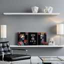 DuoBaorom Gothic Wall Decor King and Queen Wall Art Red and White 12x16 inches