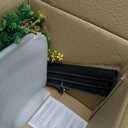 59" Solar Lamp Post with Planter 2-in-1, Solar Post Lights Outdoor Waterproof, Dusk to dawn Warm Yellow Lights, Outdoor Planter for Real or Fake Flowers, Solar Lights for Lawn, Patio, Front/Back Door, With Wreath Welcome Sign