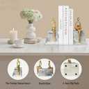 Book Ends for Shelves to Hold Books,Heavy Duty Thinker Abstract Statue Decorative Bookends for Home Office Bookshelf, Gift for Book Lovers,1 Pair