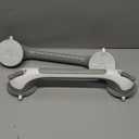 TAILI Grab Bars for Bathtubs and Showers 2 Pack Suction Grab Bar, Heavy Duty Shower Handle Removable Bath Handrails for Seniors and Elderly, Bathroom Safety Grip No Drilling Waterproof,Grey (16.8", Gray)