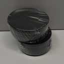 PULOTE 200PCS Black Plastic Plates - Heavy Duty Black Disposable Include 100 Each (10 inch Dinner & 7 inch Dessert) Plates, Disposable for Party, Birthday & New Year